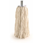 Heavy Duty Industrial Commercial 16 PY Cotton Mop Head Galvanised Metal Socket - The Dustpan and Brush Store